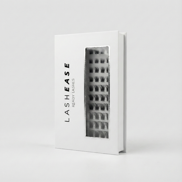 Lash Ease Ready Lash Flirty pre-glued clusters, fuller dramatic lash style