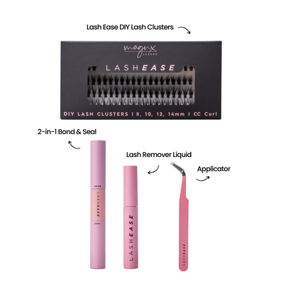 Lash Ease DIY Starter Bundle Australia - lash clusters bond seal applicator remover